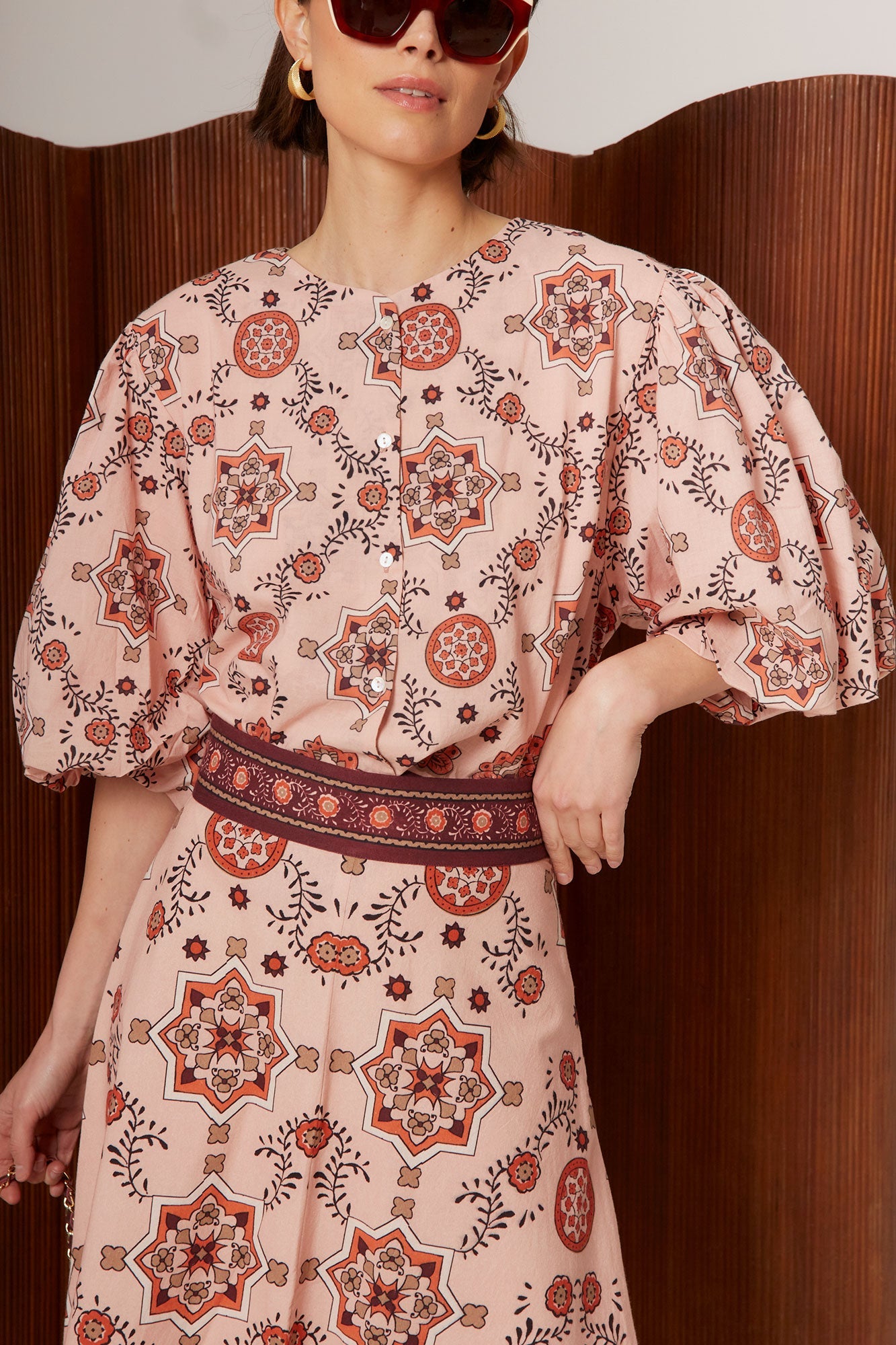 BLUSA MOSAICO ROSA