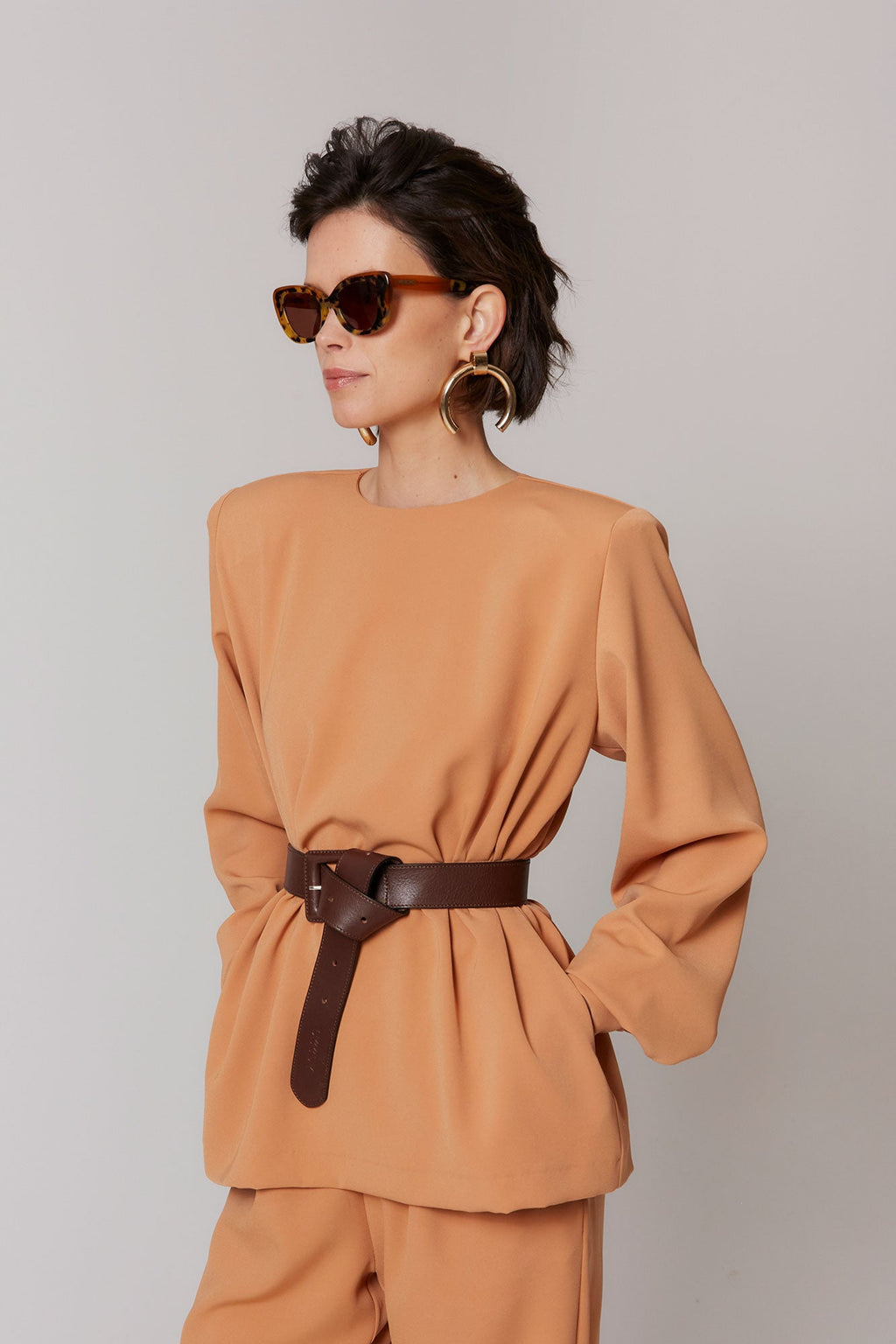 BLUSA ENEKO CAMEL