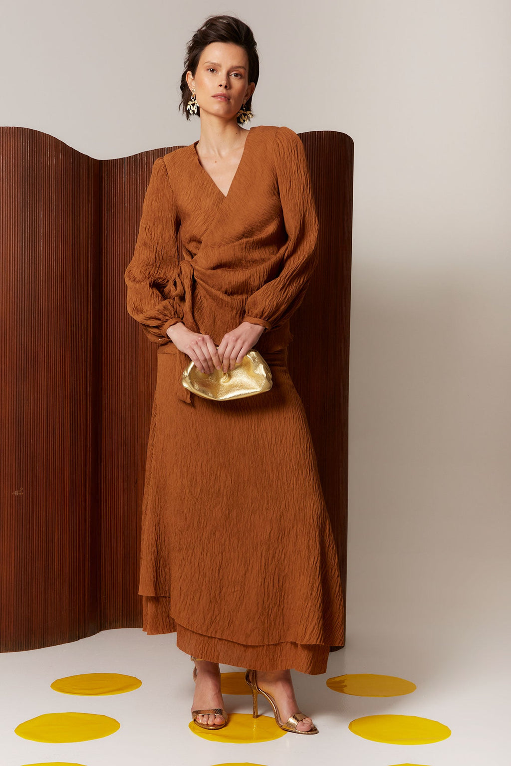 BLUSA INMA OCRE