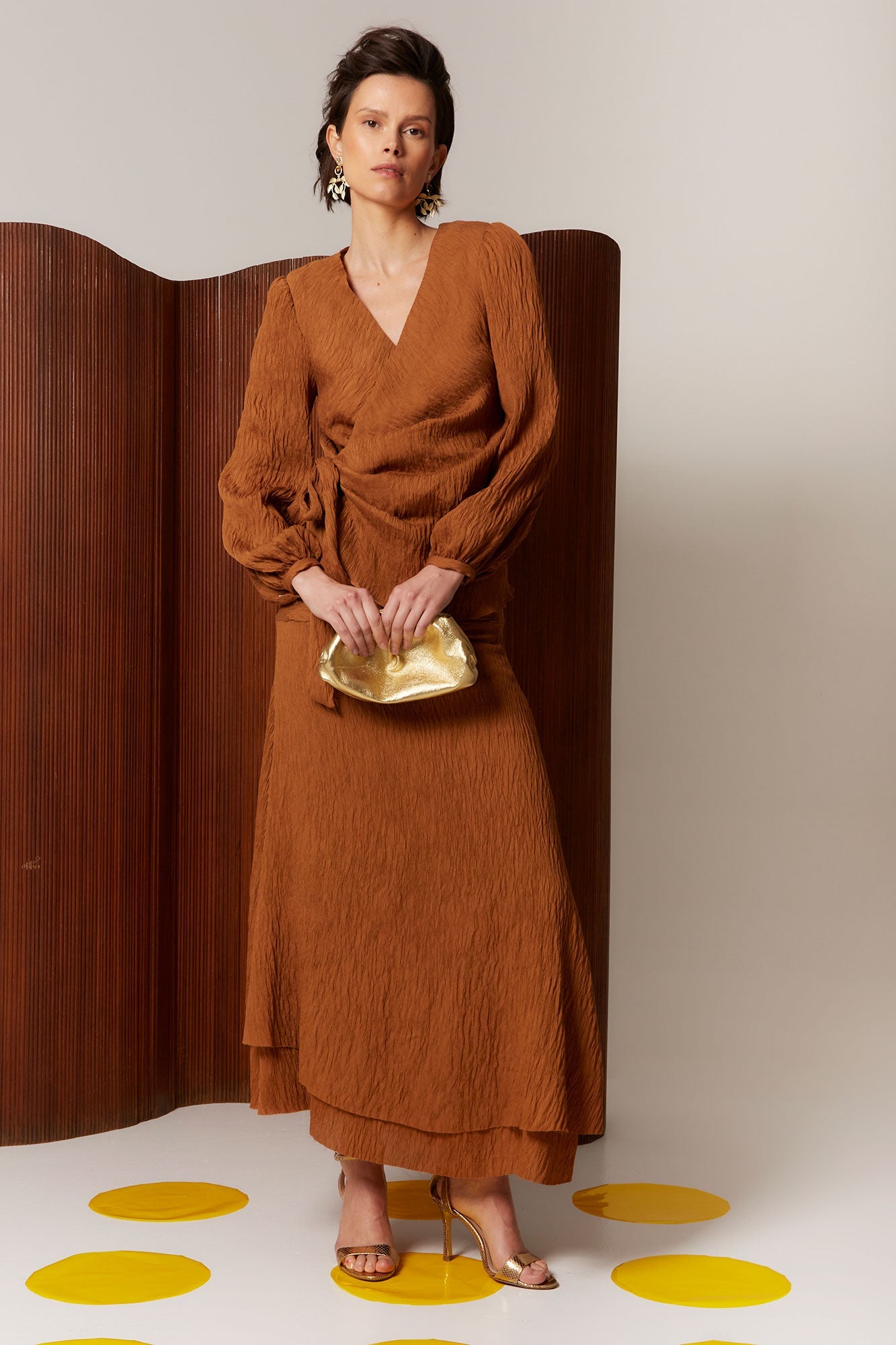 BLUSA INMA OCRE