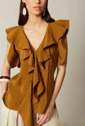 BLUSA SANTIAGO OCRE