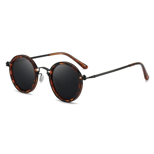 Leticia | Gafas de Sol Redondas Mujer Patillas Doradas