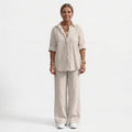 Lorena | Conjunto de Lino Elegante Mujer Camisa y Pantalón